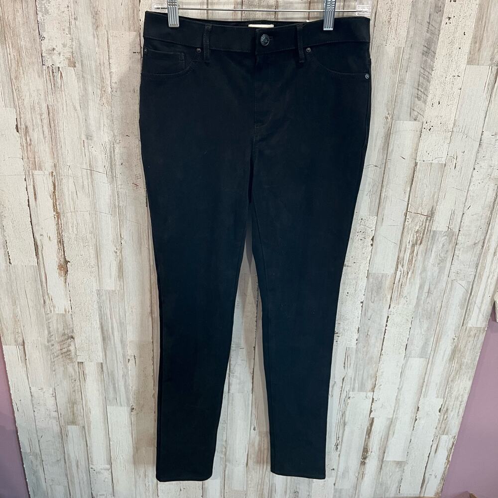 NWT Chicos The Ultimate Fit Slim Black Faux Suede Pants